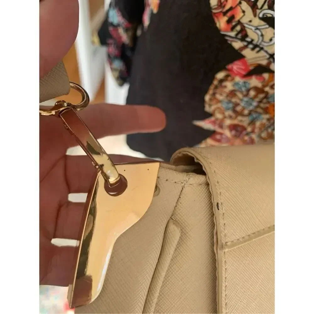 Bebe Saint Lamby Sand Clutch/Crossbody Handbag